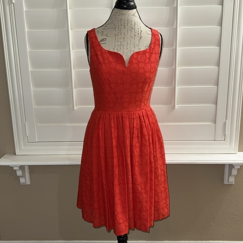 Adrianna Papell Capri Eyelet Dress